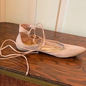 Lace up flats